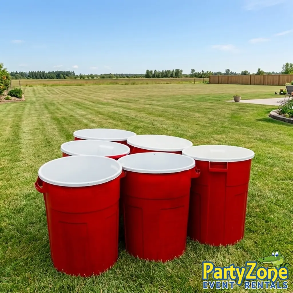 Giant Yard Game Giant Pong rental for Chalmette LA parties and St. Bernard Parish events