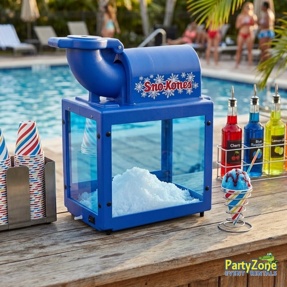 Sno Kone Concession Machine rental for Chalmette LA parties and St. Bernard Parish events